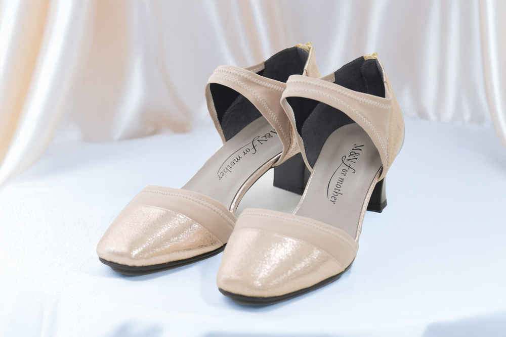お母様 ドレスシューズ シャンパンベージュ